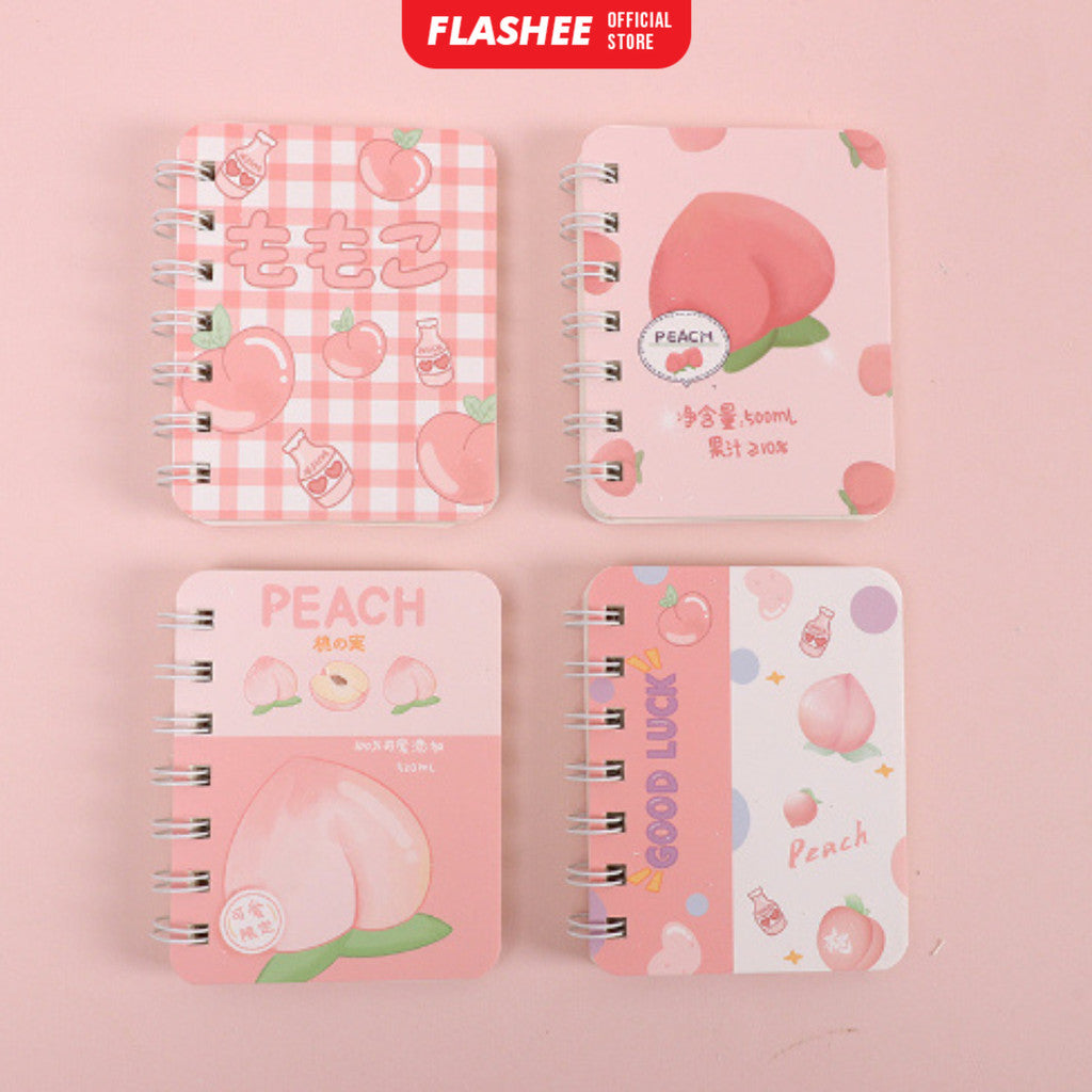 Flashee Notebook Kecil A7 Buku Catatan Mini Notes Ring Motif Alat Tulis Sekolah