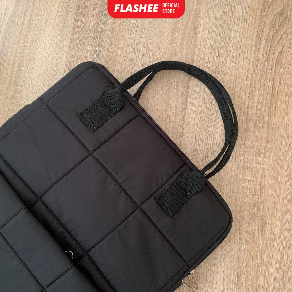 Flashee Tas Laptop Jinjing Waterproof  Bahan Puffy Sleeve Cover Laptop 14 Inch