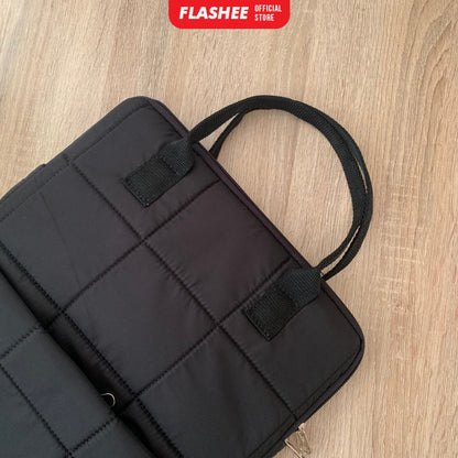 Flashee Tas Laptop Jinjing Waterproof  Bahan Puffy Sleeve Cover Laptop 14 Inch