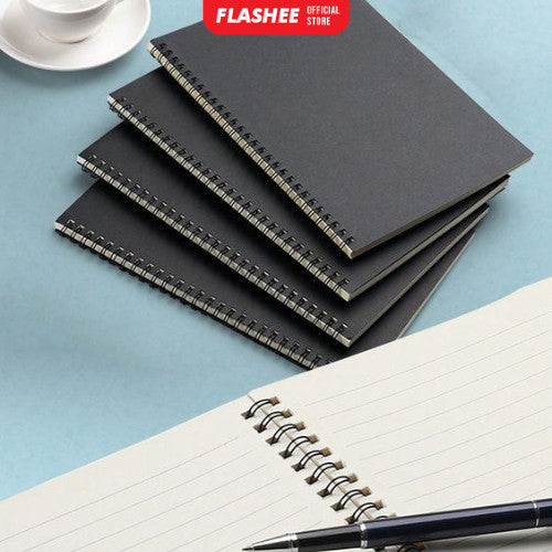 Flashee Notebook A5 Buku Diary Aesthetic Buku Jurnal A5 Vintage Cover Kraft