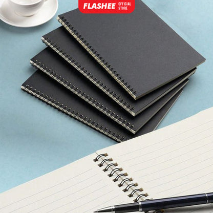 Flashee Notebook A5 Buku Diary Aesthetic Buku Jurnal A5 Vintage Cover Kraft