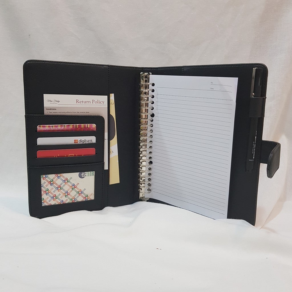 Flashee Binder Polos A5 20 Ring Hitam Agenda A5 Polos 20 Ring Binder A5 Polos Eksklusif
