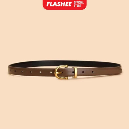 Flashee Ikat Pinggang Wanita Casual Bahan Pu Belt