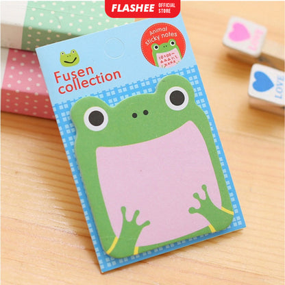 Flashee Sticky Notes Animal Lucu Memo Penanda Buku Stationery Sticky Note Hewan