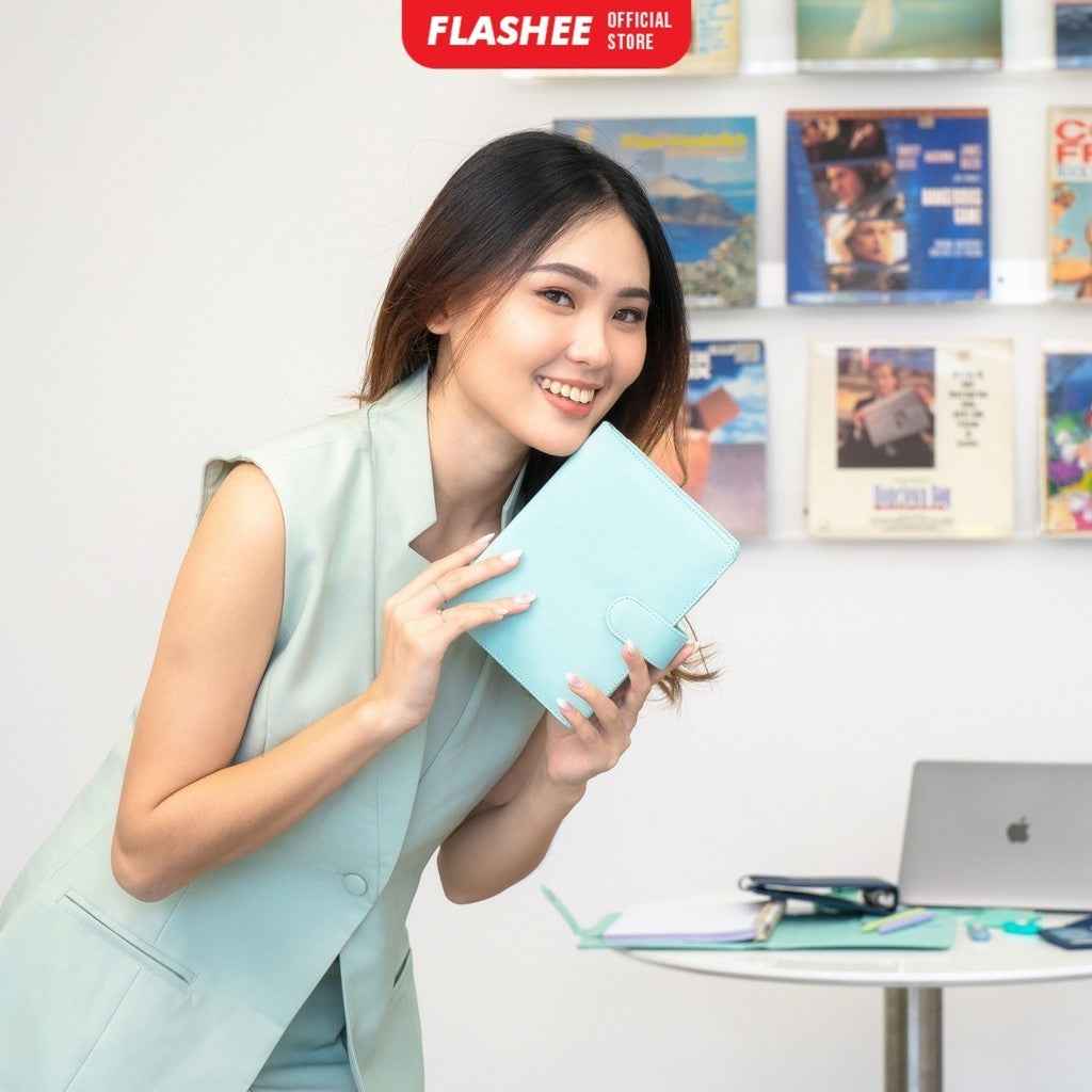 Flashee Binder Polos Keuangan A6 Ring 6 Notebook Binder A6 Lubang 6 Ring  Buku Catatan