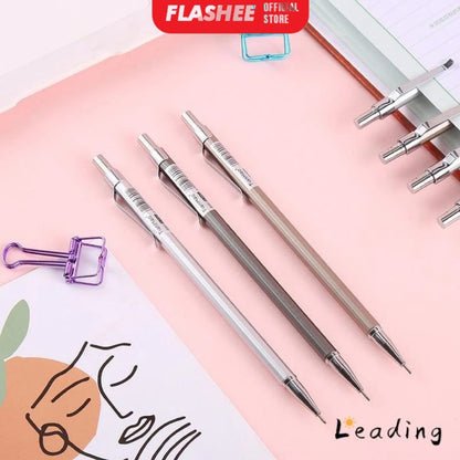 Flashee Bensia Pencil Mechanic 0.5 mm Pensil Mekanik Bensia Pensil Logam Tipis Runcing Bisa COD