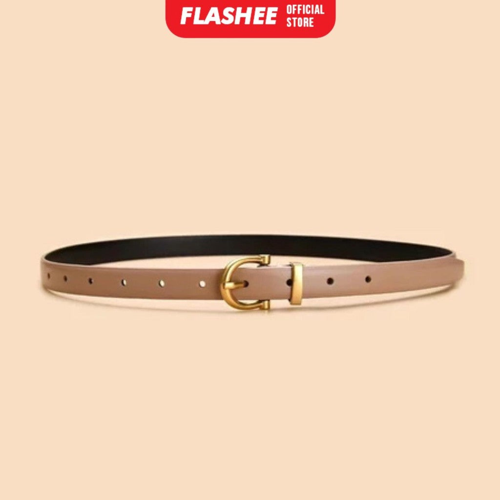 Flashee Ikat Pinggang Wanita Casual Bahan Pu Belt