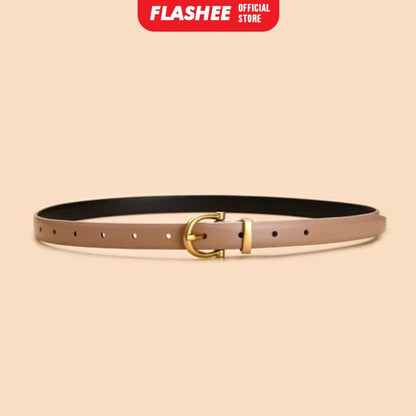 Flashee Ikat Pinggang Wanita Casual Bahan Pu Belt