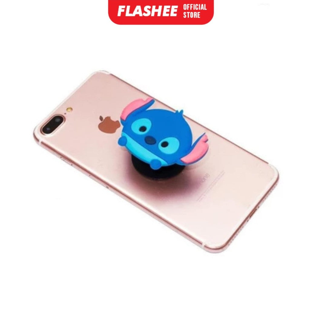 Flashee Pop Socket Karakter Lucu Motif Bear Grip Aksesoris Handphone Lucu Phone Holder 3D