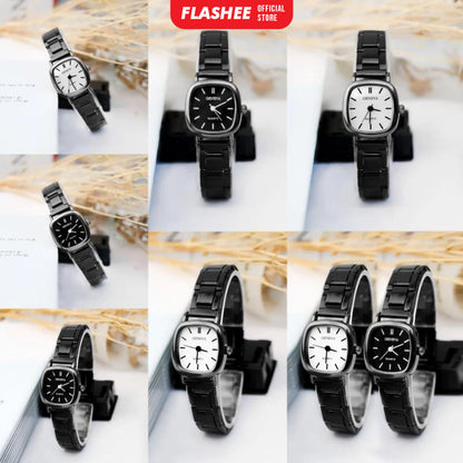 Flashee Jam Tangan Millie Wanita Analog Quartz Casual Jam Tangan Digital Strap Rantai Stainless