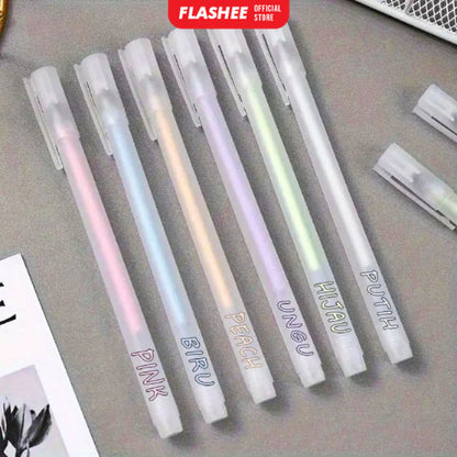 Flashee Pulpen Lem Cair Glue Pen Colour Lem Kertas Cepat Kering Lem Cair Anti Bocor Bentuk Pulpen