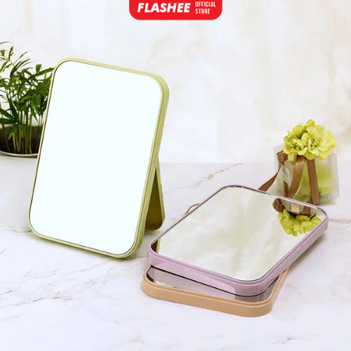 Flashee Cermin Lipat Persegi Portable Kaca Rias Make Up Beauty Mirror Cermin MakeUp