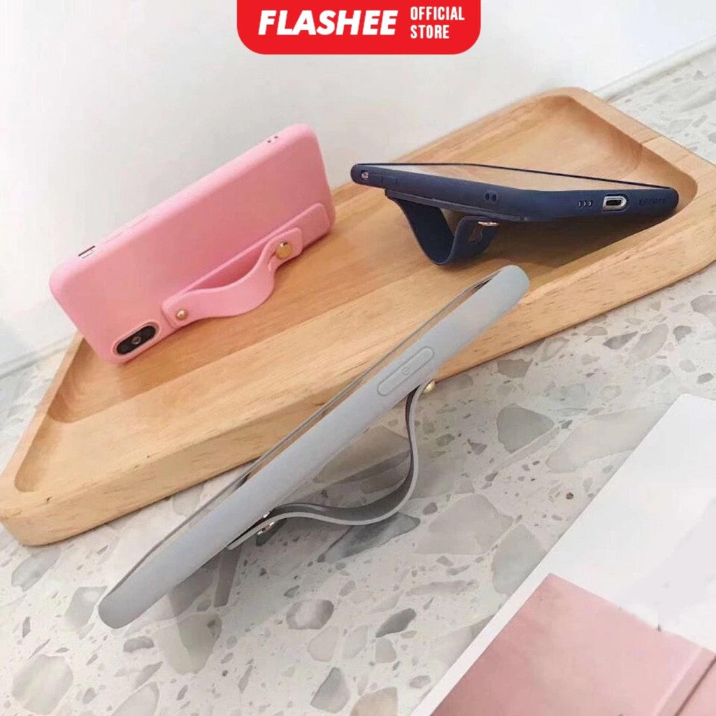 Flashee Silicone Phone Holder Stand Universal Strap Bracket For Iphone Android AH032
