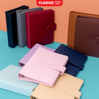 Flashee Binder Polos Keuangan A6 Ring 6 Notebook Binder A6 Lubang 6 Ring  Buku Catatan