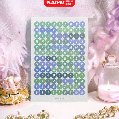 Flashee Stiker Huruf Deco Alphabet Untuk Diary Scrapbook Sticker Alat TulisSimple Stiker Jurnal