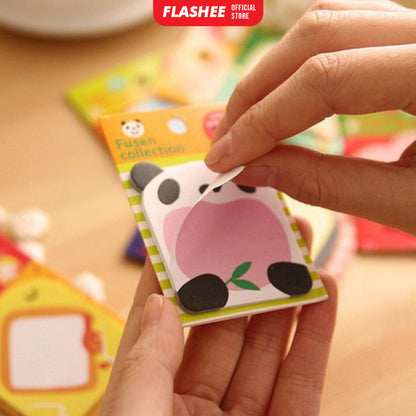 Flashee Sticky Notes Animal Lucu Memo Penanda Buku Stationery Sticky Note Hewan