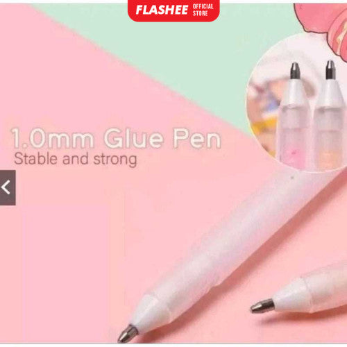 Flashee Pulpen Lem Cair Glue Pen Colour Lem Kertas Cepat Kering Lem Cair Anti Bocor Bentuk Pulpen