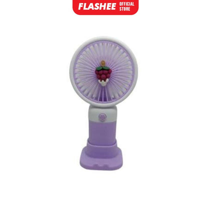 Flashee Kipas Angin Genggam Mini Portable Bentuk Buah Kipas Angin Mini Portable Dengan Stand Holder