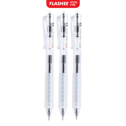 Flashee Pulpen Gel Mekanik Pena Gel Simple Pen Tinta Hitam 0.5mm Aesthetic