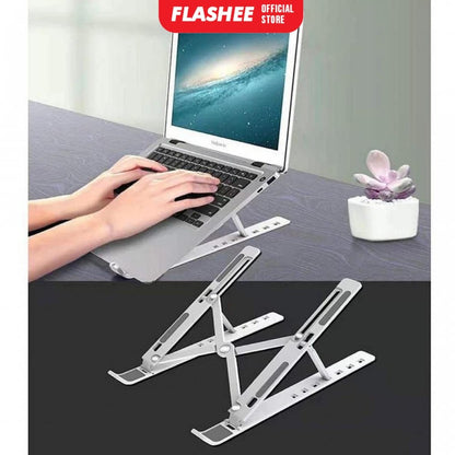 Flashee Stand Laptop Notebook Lipat Portable Anti Slip Alas Brakets Pendingin Stand Holder Laptop