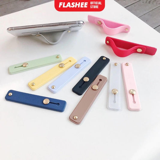 Flashee Silicone Phone Holder Stand Universal Strap Bracket For Iphone Android AH032