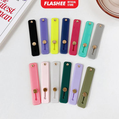 Flashee Silicone Phone Holder Stand Universal Strap Bracket For Iphone Android AH032