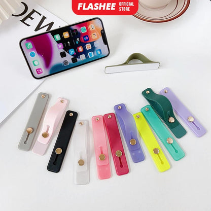 Flashee Silicone Phone Holder Stand Universal Strap Bracket For Iphone Android AH032