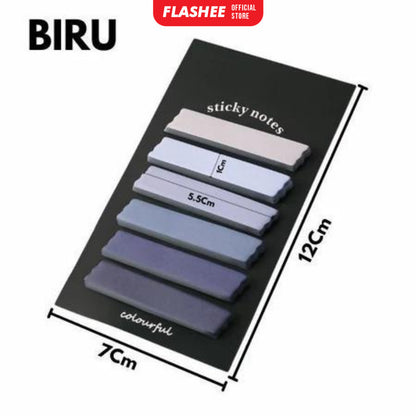 Flashee Sticky Note Gradiasi 6in1 Memo Stick Tempel Notes Pembatas Penanda Kertas