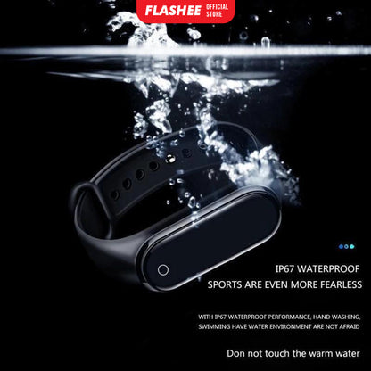 Flashee Jam Tangan Pippa Digital Elektronik Tahan Air Led Rubber Motif Jam Tangan Anak Wanita Laki