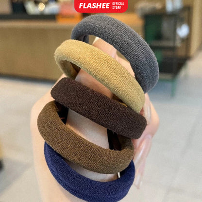 Flashee Ikat Rambut Anak Elastis Isi 20 Pcs Kunciran Wanita Motif Polos Gaya Korea Free Tabung