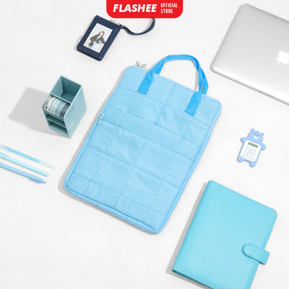 Flashee Tas Laptop Jinjing Waterproof  Bahan Puffy Sleeve Cover Laptop 14 Inch