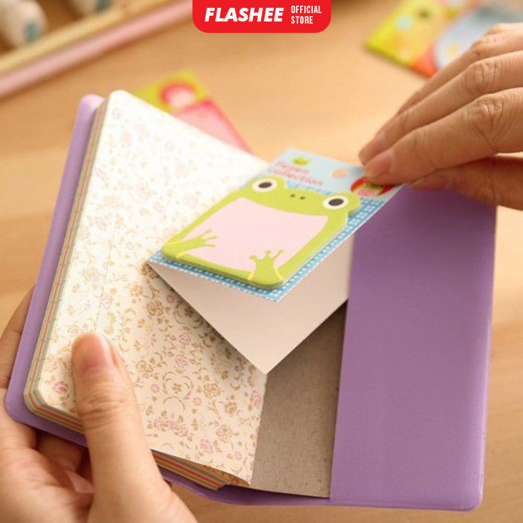 Flashee Sticky Notes Animal Lucu Memo Penanda Buku Stationery Sticky Note Hewan
