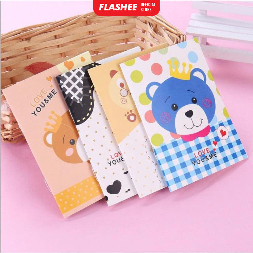 Flashee Buku Kecil Catatan A6 Notepad Mini Motif Kartun 18 Lembar Kertas
