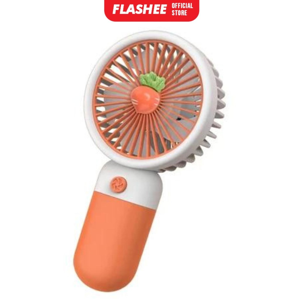 Flashee Kipas Angin Genggam Mini Portable Bentuk Buah Kipas Angin Mini Portable Dengan Stand Holder