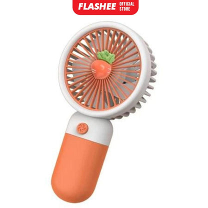 Flashee Kipas Angin Genggam Mini Portable Bentuk Buah Kipas Angin Mini Portable Dengan Stand Holder