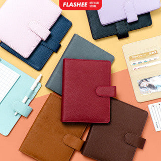 Flashee Binder Polos Keuangan A6 Ring 6 Notebook Binder A6 Lubang 6 Ring  Buku Catatan