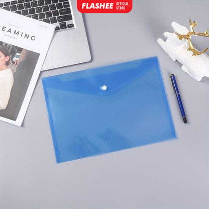 Flashee Map Folder Plastik Kancing Map Berkas F4 Map Dokumen Aesthetic