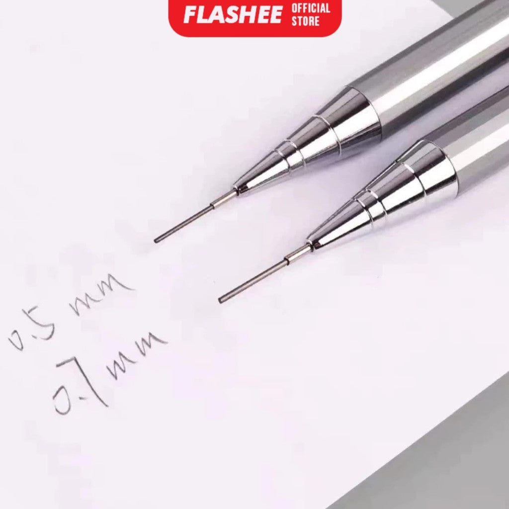 Flashee Bensia Pencil Mechanic 0.5 mm Pensil Mekanik Bensia Pensil Logam Tipis Runcing Bisa COD