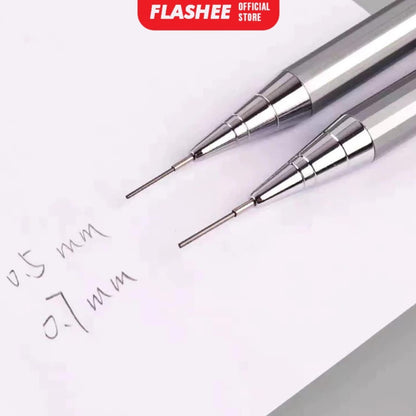 Flashee Bensia Pencil Mechanic 0.5 mm Pensil Mekanik Bensia Pensil Logam Tipis Runcing Bisa COD