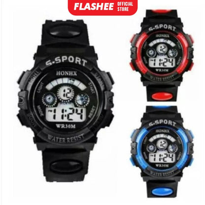 Flashee Jam Tangan Hugo Pria Sport Baru Digital Fashion Led am Fashion Korea Style Digital