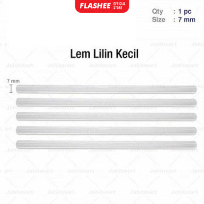 Flashee Isi Ulang Lem Tembak Lilin Putih Bening Reffil Lem Tembak Lem Bakar Kecil 1 Pcs