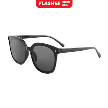 Flashee Kacamata Frame Kotak Hitam Fashion Sunglassess Wanita Pria Fashion Square