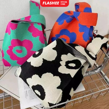 Flashee Tote Bag Kanvas Premium Tote Bag Wanita Fashion Tas Wanita Karakter lucu