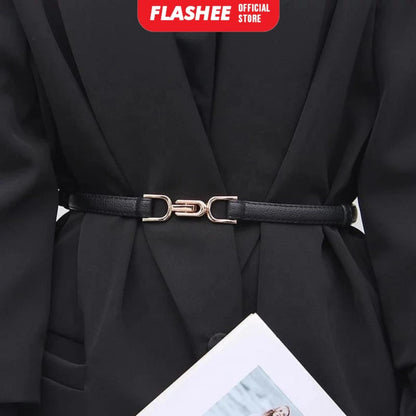 Flashee Ikat Pinggang Murui Thin Ikat Ban Pinggang Adjustable Murui Thin belt Hot Trend Korean fashion Gesper Wanita Simple