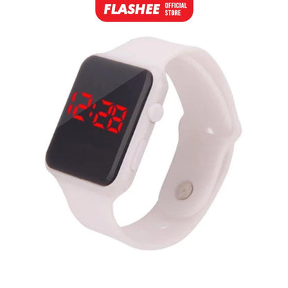 Flashee Jam Tangan Shia LED Digital Fashion Jam Tangan LED Wanita Pria Bahan Silikon Digital Watch