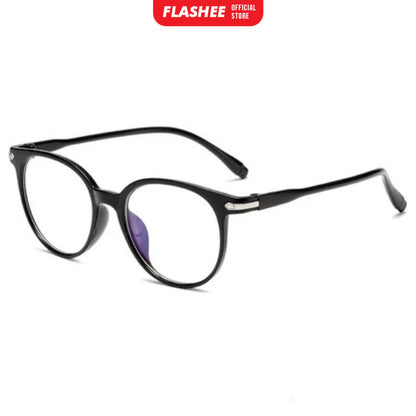 Flashee Kacamata Anti Radiasi Wanita Frame Sunglasses Lensa Transparan Kaca Mata Wanita Pria
