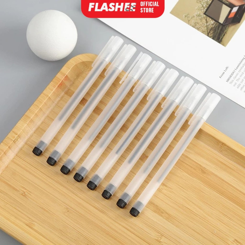 Flashee Pulpen Gel Pena Bolpoin Tinta Hitam Pen 0.5mm