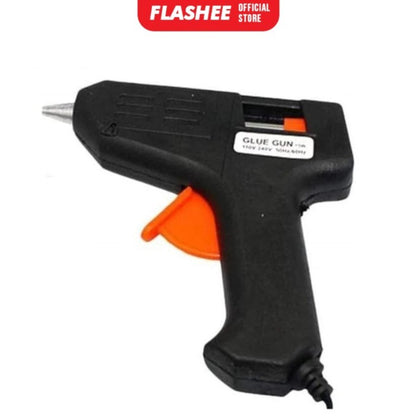 Flashee Glue Gun Lem Tembak 10 Watt Hot Melt Alat Lem Tembak 10 Watt Cepat Panas Alat Lem Tembak