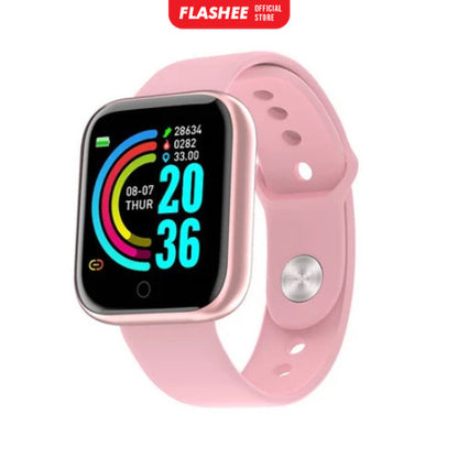 Flashee Smartwatch Nova Wanita Y68 Smart Watch Y68 Smartband Y68 Smart Band Y68 Smartwatch Pria