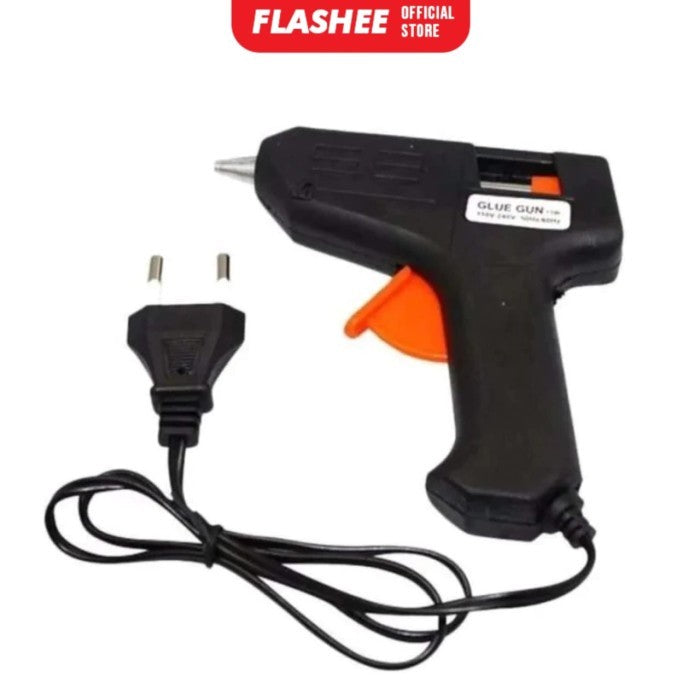 Flashee Glue Gun Lem Tembak 10 Watt Hot Melt Alat Lem Tembak 10 Watt Cepat Panas Alat Lem Tembak
